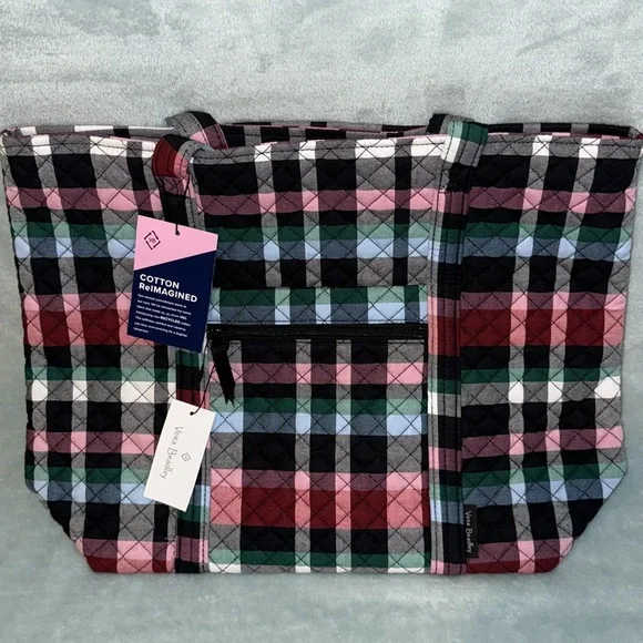 Vera Bradley Vera Tote Ribbons Plaid - Picture 15 of 15